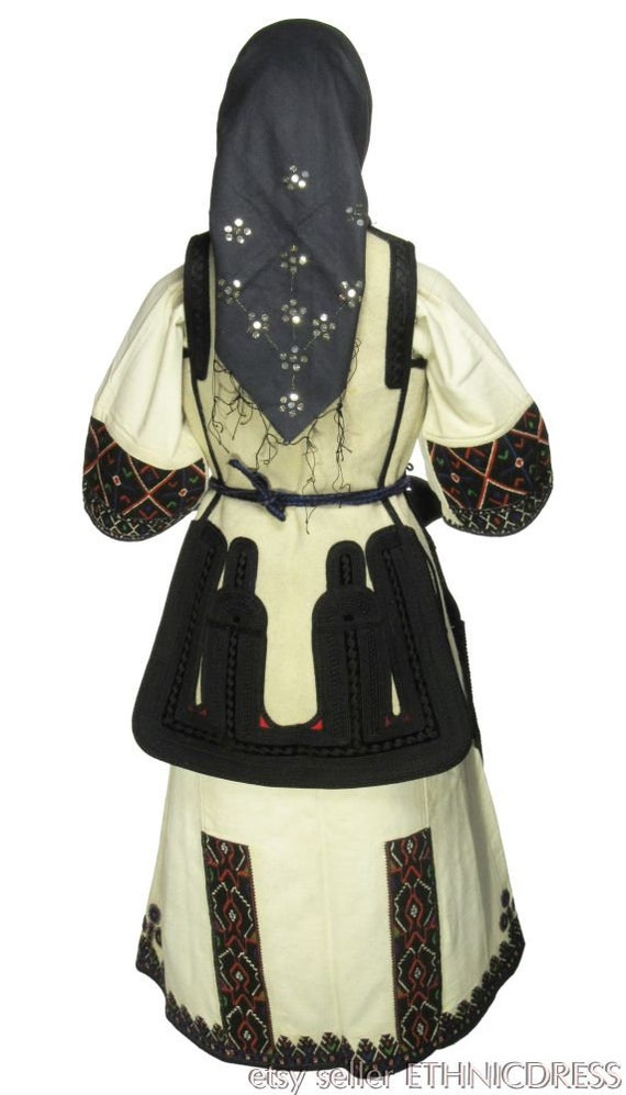 Antique woman's folk costume from Bitola, Macedon… - image 2