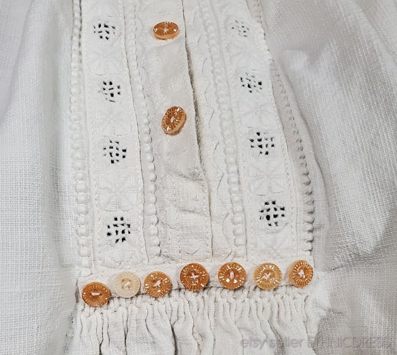 Vintage Romanian embroidered folk costume peasant… - image 5