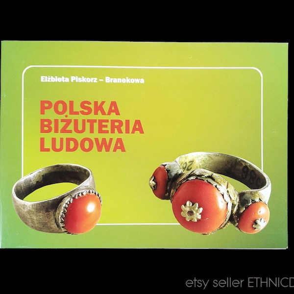 BOOK Polish Folk Jewelry - traditional adornment Poland ethnic dress | coral necklace amber silver clasps | Cieszyn Krakow Kurpie Lowicz art