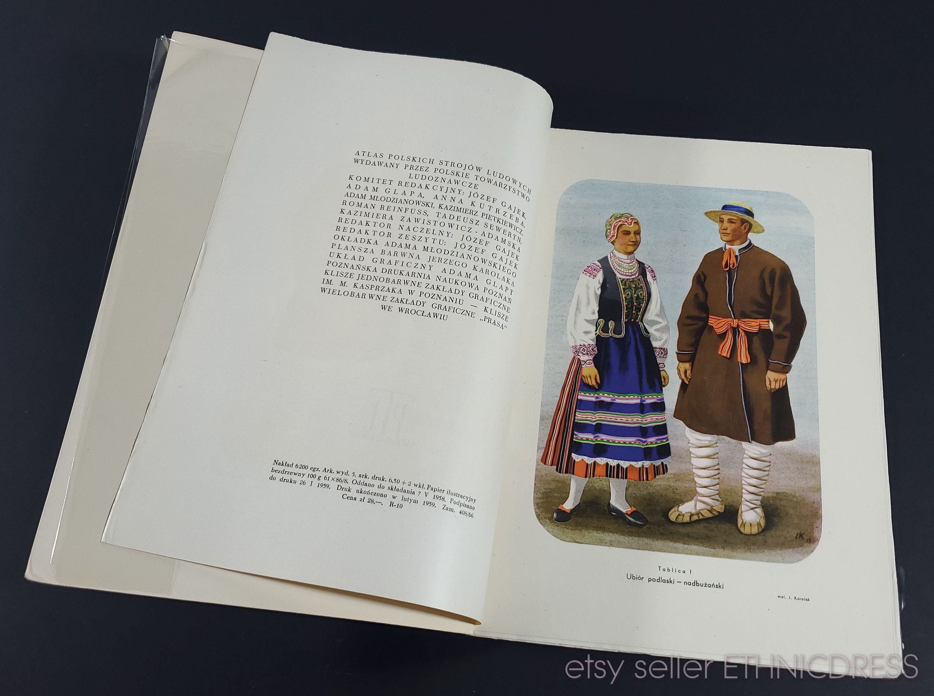 Book Atlas Of Polish Folk Costumes Podlasie Vol 21 Etsy India