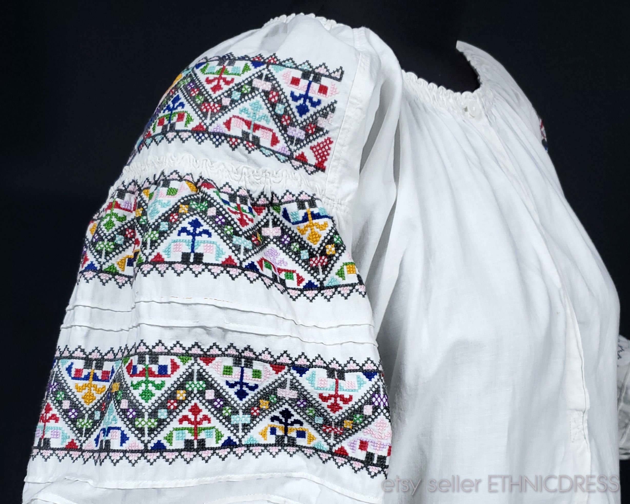 定価8万円〉MY SLEEPING GYPSY 伝統刺繍 麻 ブラウス 手縫い MY 