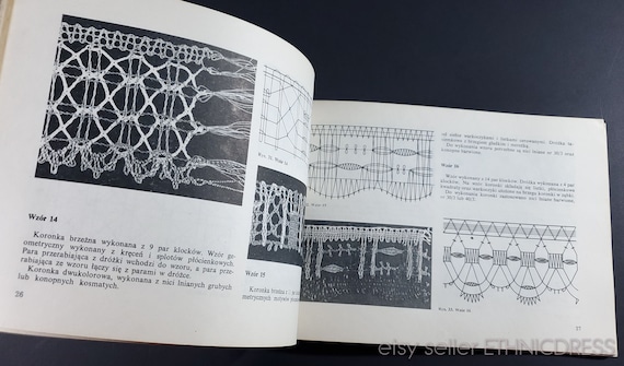 Buy BOOK Handmade Bobbin Lace Patterns by Maria Steczek Poland