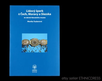 BOOK Czech Folk Jewelry from Bohemia Moravia & Silesia | museum catalog of antique silver clasps belts earrings hairpin | mother of pearl