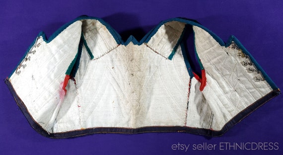 Rare Rusyn folk costume vest from east Slovakia -… - image 10