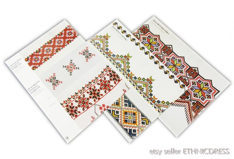 floral geometric Polish Folk Embroidery Patterns traditional folk costume ornament Poland haft rzeszowski regional peasant design