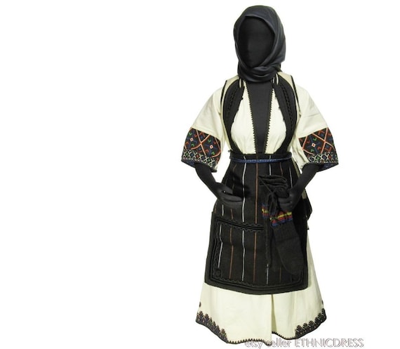 Antique woman's folk costume from Bitola, Macedon… - image 1