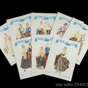 BOOK Latvian Folk Costumes - 8 volumes about traditional clothing Latvia | ethnic dress embroidery sewing pattern folklore fashion design