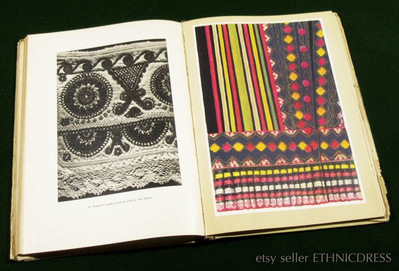 ethnic design regional style old photos of village fashion BOOK Polish Folk Embroidery from Traditional Costumes Poland peasant craft