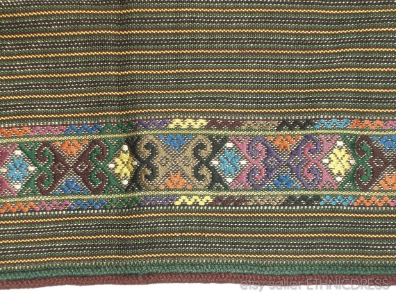 Ukrainian folk costume apron - Hutsul striped woo… - image 3