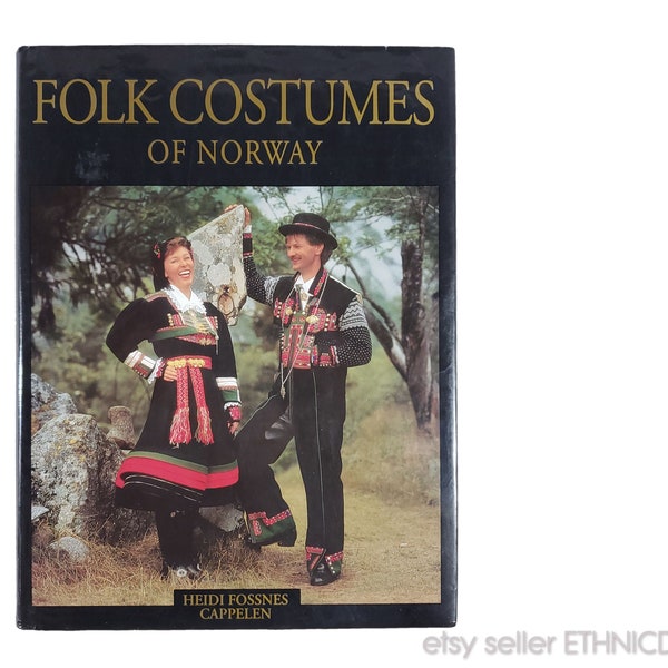 BOOK Norwegian Bunad & Sami Folk Costumes - regional ethnic fashion | Norway handmade clothing history | knitting embroidery silver jewelry