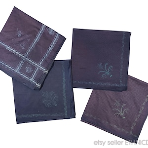 RIESIGE antike indigo Blaupause Schultertuch Ungarn Slowakei - 4 Designs zur Auswahl | 2 Meter quadratisch dunkel navy Blockdruck Muster | ethnische Mode
