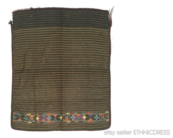 Ukrainian folk costume apron - Hutsul striped woo… - image 1