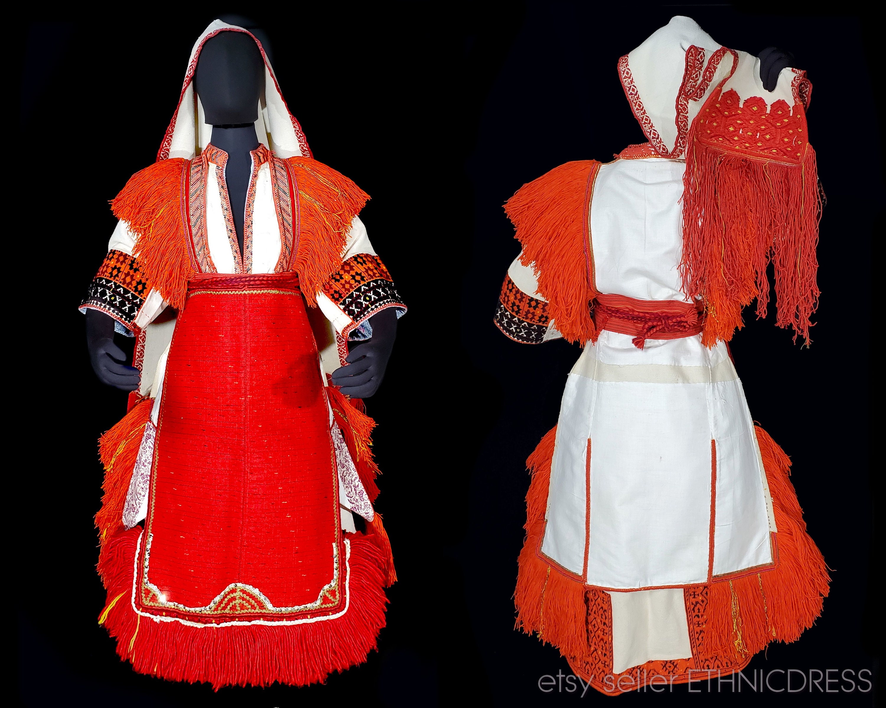 Antique Macedonian Folk Costume From Mariovo Traditional - Etsy Canada