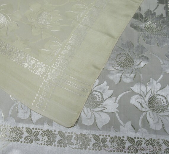 Vintage brocade kerchief from eastern European - … - image 3