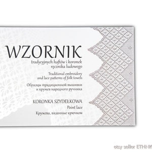 BOOK Polish Traditional Embroidery and Lace Patterns from Folk Towels - Point Lace Designs | Poland Ukrainian border | ethnic textile art