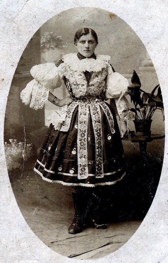 Antique Czech Folk Costume Vest From Moravia | Early 1900s