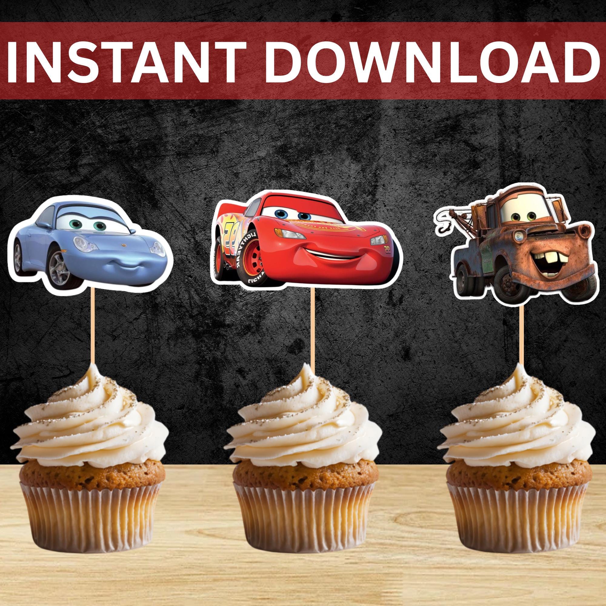 Cars Party Sticker Cars Printable Stickers Birthday Party Favors Cr1 - Etsy