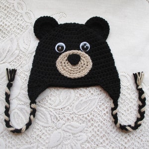 Crochet Bear Hat - Winter Hat - Photo Prop - Animal Hat - Baby Hat - Adult Hat - Beanie Hat - Available in Any Color Combination