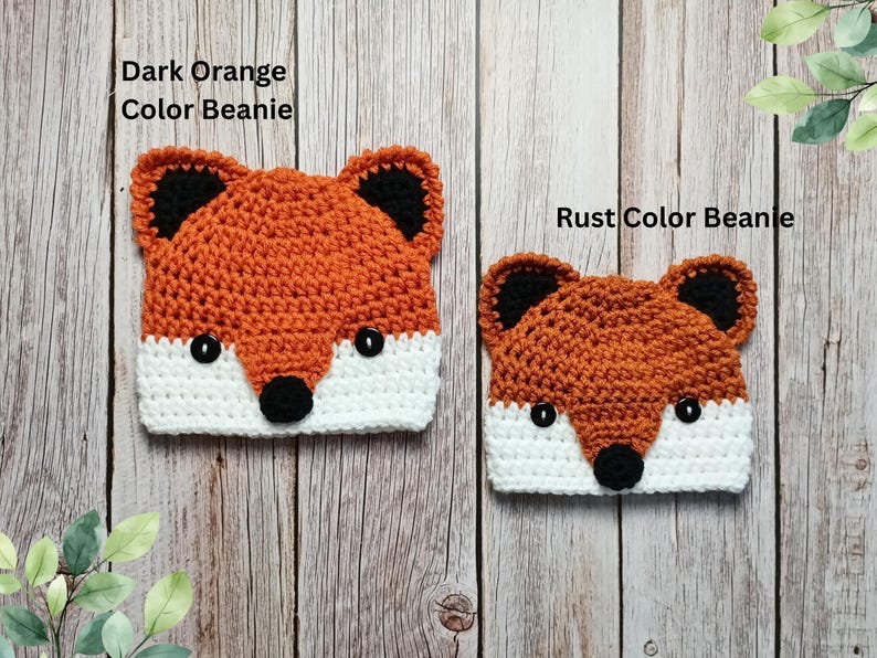 Baby Red Fox Hat and Diaper Cover, Fox Halloween Costume, Crochet Animal Hat, Newborn Photo Prop, Woodland Nursery, Baby Shower Gift immagine 6