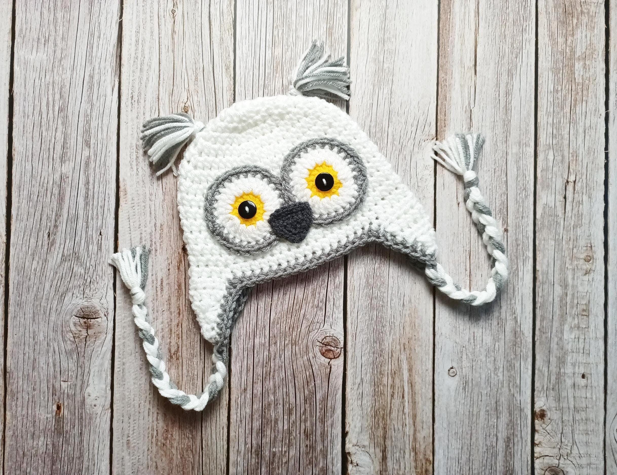 Owl Hat Adult - Etsy