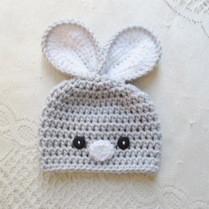 Easter Bunny Crochet Hat - Baby Photo Prop - Baby Bunny - Crochet Bunny Hat - Baby Shower Gift - Avail in 0 to 24 Months