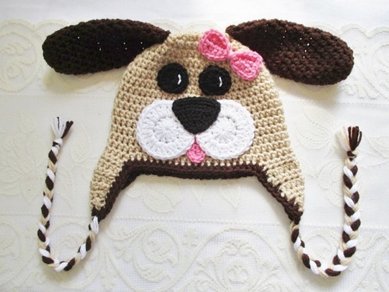 PDF PATTERN Full Face Puppy Dog Crochet Hat Pattern Etsy