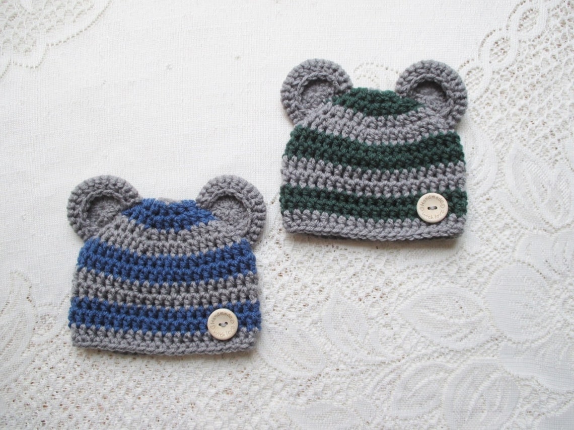 Crochet Baby Bear Hat Baby Hat Bear Hat Winter Hat | Etsy