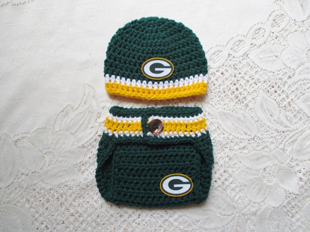 Football Baby Crochet Hat and Diaper Cover Baby Photo Prop - Etsy