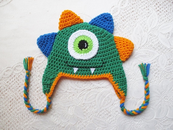 Crochet monster hat sales