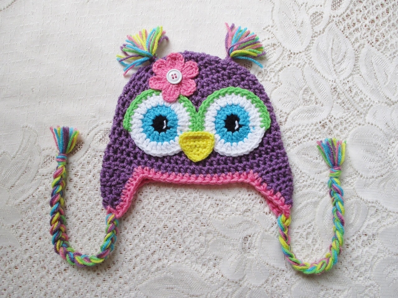 Crochet Owl Hat, Owl Costume, Newborn Photo Prop, Baby Halloween Costume, Toddler Owl Hat, Owl Beani