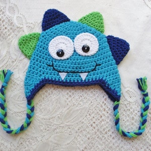 Crochet Monster Hat, Monster Costume, Halloween Costume, Newborn Photo Prop, Toddler Monster Hat, Baby Halloween Costume, Winter Hat