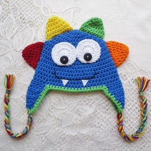 Crochet Monster Hat, Monster Costume, Halloween Costume, Newborn Photo Prop, Toddler Monster Hat, Baby Halloween Costume, Winter Hat