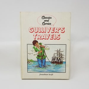 Gulliver&#39;s Travels: Vintage Illustrated Book, 1980s Edition