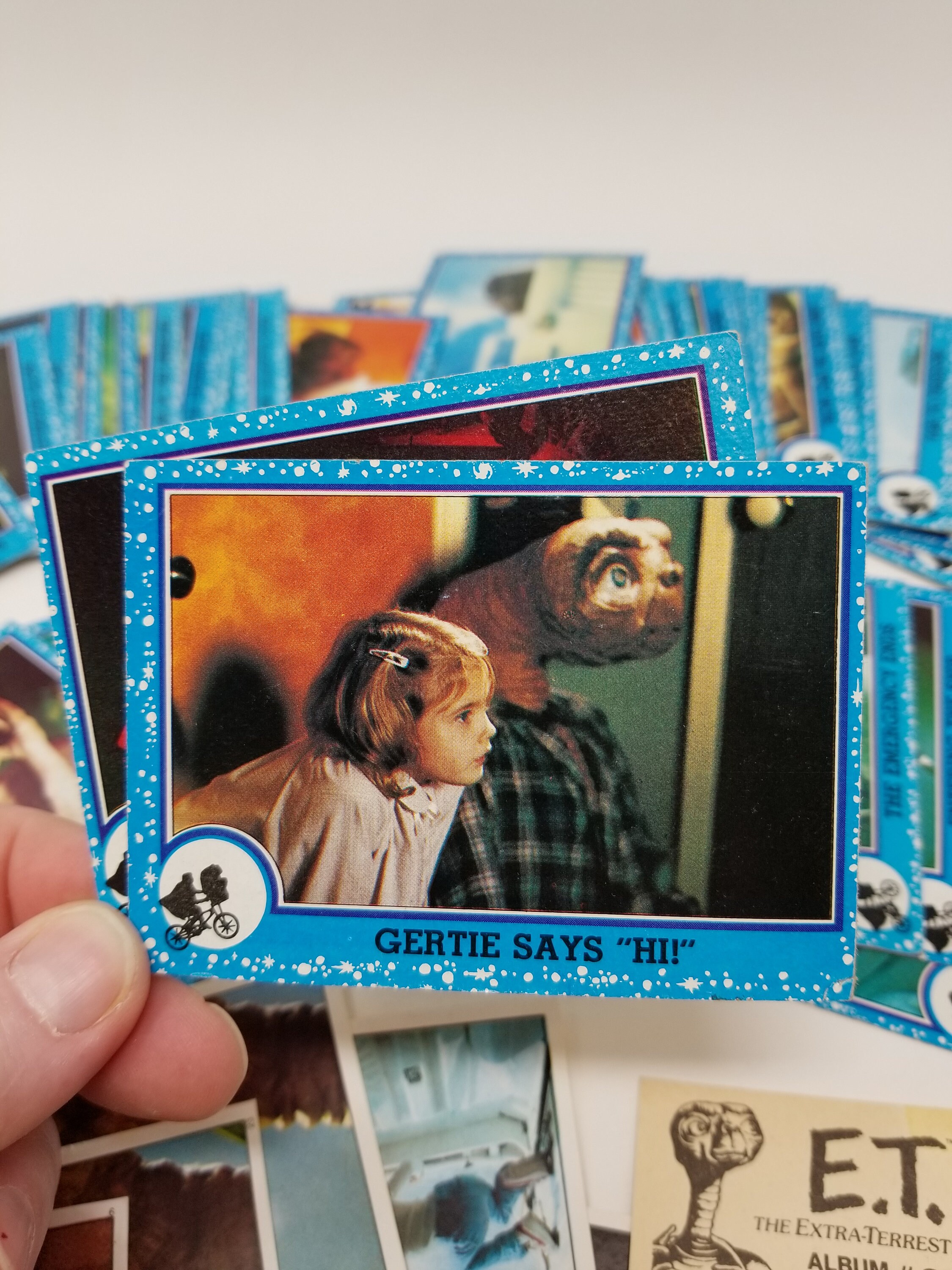 Set of 63 Various E.T. Collectible trading Cards and Stickers Etsy