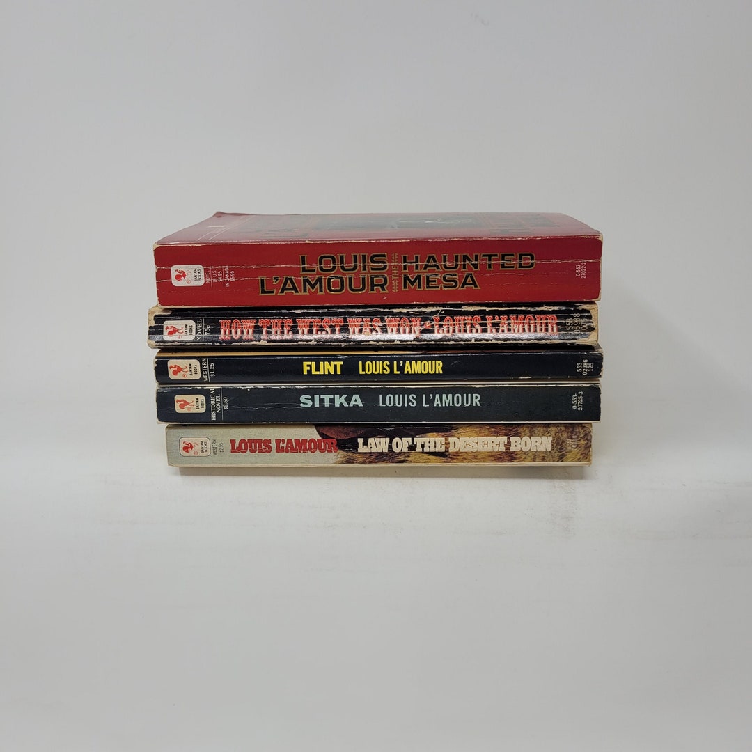 LOUIS L'AMOUR WESTERN BOOKS Lot 53 Paperbacks FRONTIER SHORT STORIES  50s-80s VTG