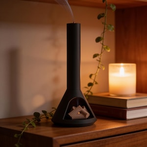Mini Fireplace Incense Holder | Cozy Home Aromatherapy Stick Stand | Meditation Gift, Zen Decor Gift, Gift for Her, Unique Home Decor Gift