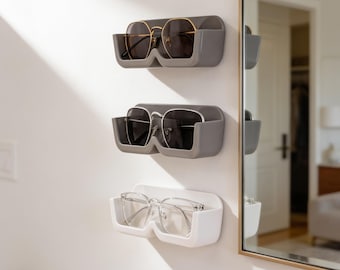 Portaocchiali da parete / Organizzatore per occhiali da sole e da vista / Espositore per occhiali IKEA Skadis con pannello forato, regalo per l'inaugurazione della casa per lei