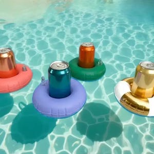 Ring 8 cm, Schwimmring, Schwimmring Aufblasbarer Ring Style Dosenhalter für Pool & Hottub | Pool Party Geschenk, Sommer Geschenk, Bachelorette Geschenk, Geschenk für sie