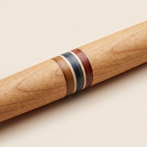Cherry Rolling Pin Hand Turned Long Baking Tool