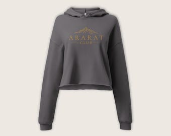 Ararat Club Hoodie: Armenian Heritage Crop - Quiet Luxury Streetwear