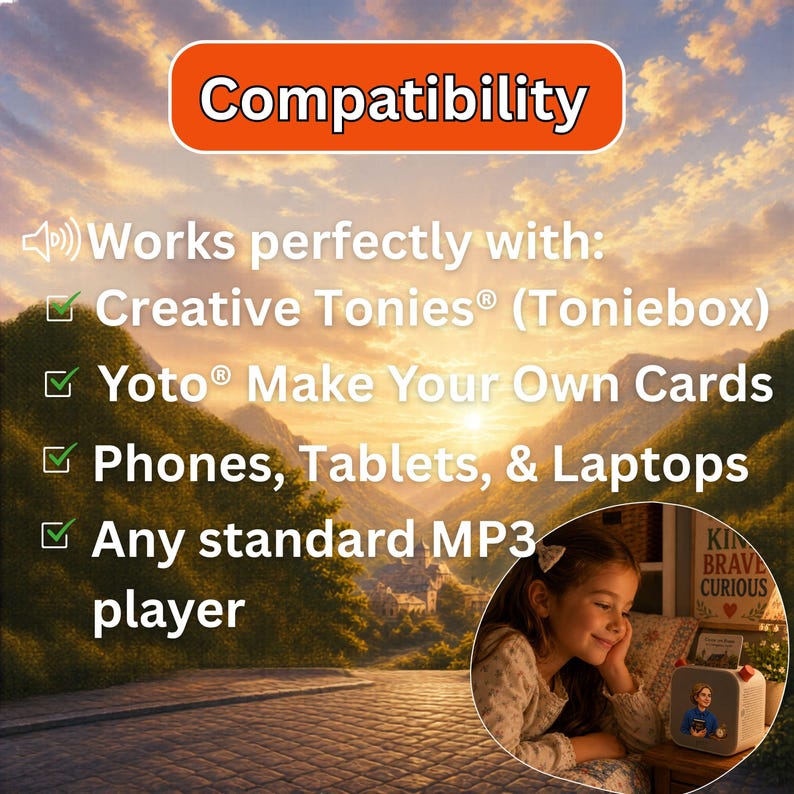 Corrie Ten Boom audiobook compatible with Yoto Make Your Own cards, Toniebox Creative Tonies and MP3 players