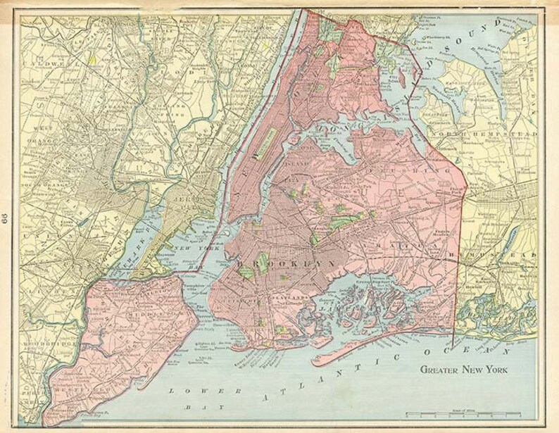 Greater NEW YORK CITY U.S.A. High Resolution Downloadable Etsy