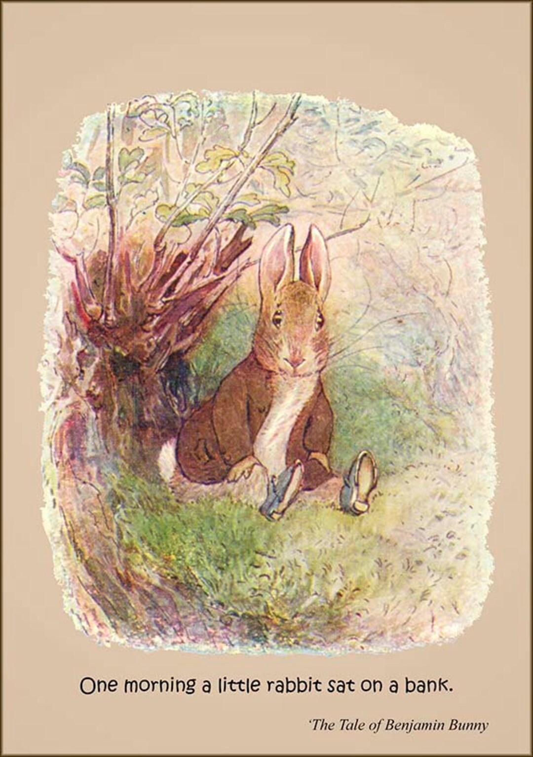 BENJAMIN BUNNY Print Your Own 5x7 Art Card - Etsy