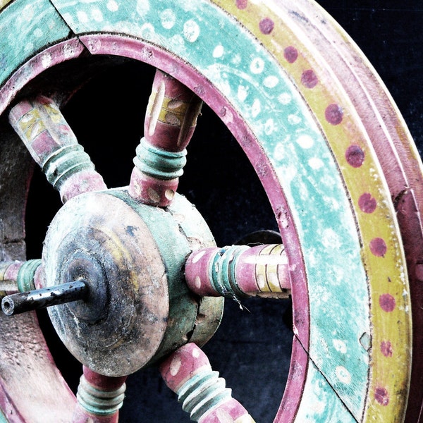 A N T I Q U E wheel of a spinning wheel of about 1890