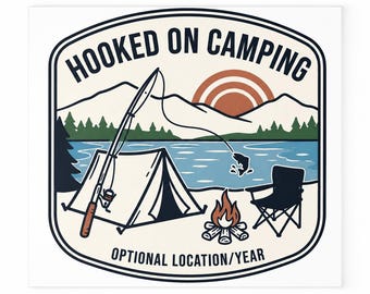 Am Camping Glas Schneidebrett eingehängt