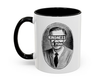 Taza Rebelde Improbable - por Favio Moreno (11 oz) La amabilidad es punk