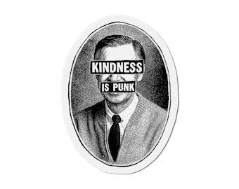Kindness is Punk 3" Magnet – Quirky Wall Art by Favio Moreno