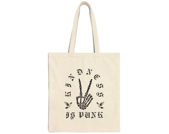 Gothic Dove Kindness Tote Bag - by Favio Moreno