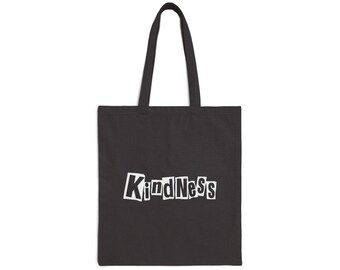 Kindness Cotton Canvas Tote Bag | Artist Favio Moreno