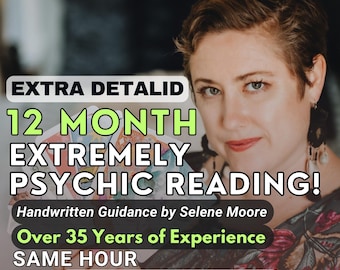 Predicciones psíquicas a 12 meses / Lectura de tarot en la misma hora / Lectura psíquica, lectura detallada de amor y carrera, adivina precisa